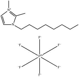 1-辛基-2,3-二甲基咪唑六氟磷酸盐, 869578-59-6, 结构式