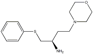 (R)-4-Morpholino-1-(phenylthio)-2-butylamine Struktur