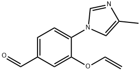 Benzaldehyde, 3-(ethenyloxy)-4-(4-methyl-1H-imidazol-1-yl)- Structure