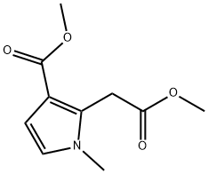 2-乙酸甲酯-1-甲基吡咯-3-甲酸甲酯, 871819-39-5, 结构式