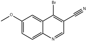 4-Bromo-6-methoxyquinoline-3-carbonitrile Struktur