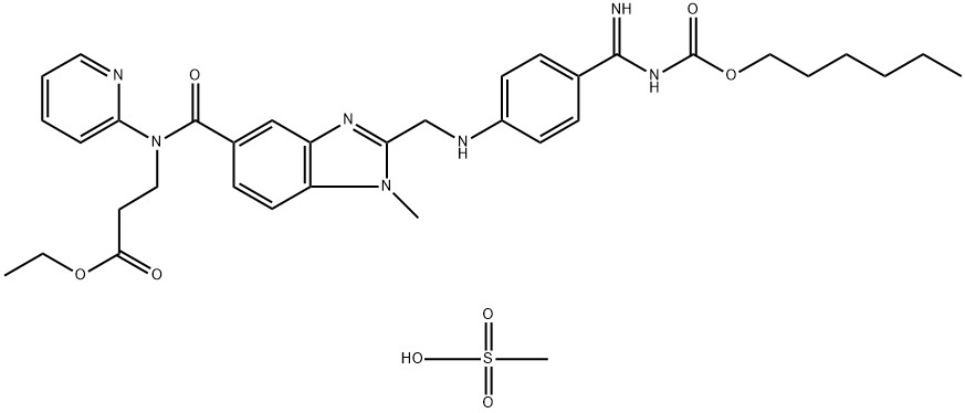 甲磺酸达比加群酯 结构式
