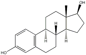 3,17-beta-Dihydroxyestra-1,3,5(10)-triene Structure