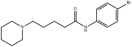 N-(4-Bromophenyl)-1-piperidinepentanamide 结构式