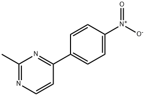 2-methyl-4-(4-nitrophenyl)pyrimidine Structure