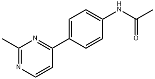 N-(3-(2-methylpyrimidin-4-yl)phenyl)acetamide 化学構造式