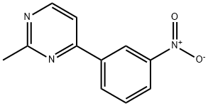 2-甲基-4-(3-硝基苯基)嘧啶, 874774-08-0, 结构式