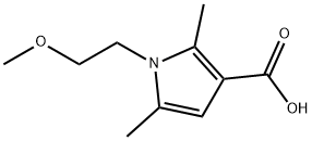 1-(2-methoxyethyl)-2,5-dimethyl-1H-pyrrole-3-carboxylic acid Structure