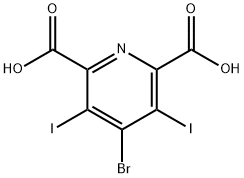 4-Bromo-3,5-diiodopyridine-2-carboxylic acid Struktur