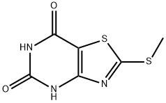 2-(甲硫基)噻唑并[4,5-D]嘧啶-5,7-二醇,87789-29-5,结构式