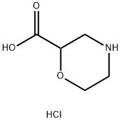 2-吗啉羧酸盐酸盐, 878010-24-3, 结构式