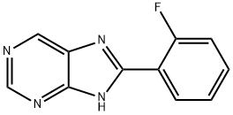 8-(2-氟苯基)-9H-嘌呤 结构式