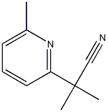 2-Methyl-2-(6-methylpyridin-2-yl)propanenitrile 化学構造式