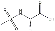 alanine, N-(methylsulfonyl)- Structure