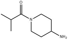 1-(4-アミノピペリジン-1-イル)-2-メチルプロパン-1-オン塩酸塩 化学構造式