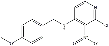 N-(4-methoxybenzyl)-2-chloro-3-nitropyridin-4-amine Structure