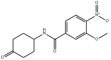 3-甲氧基-4-硝基-N-(4-氧代环己基)苯甲酰胺,882660-33-5,结构式