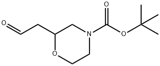 N-Boc-2-(2-Oxo-ethyl)-morpholine Struktur