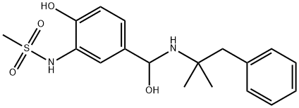 Methanesulfonamide, N-[5-[[(1,1-dimethyl-2-phenylethyl)amino]hydroxymethyl]-2-hydroxyphenyl]-,886362-23-8,结构式