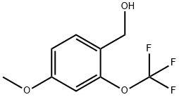 4-甲氧基-2-三氟甲氧基苄醇,886502-52-9,结构式