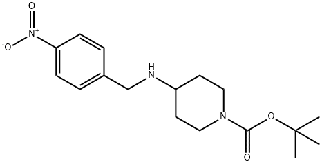 4-(4-nitrobenzylamino)piperidine-1-carboxylic acid tert-butyl ester Structure