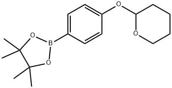 [4-(四氢吡喃-2-基)氧基]苯硼酸频哪醇酯,889865-38-7,结构式