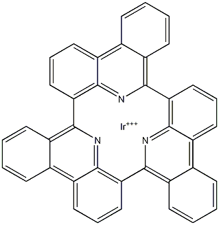 Tris(1-phenylisoquinoline) iridium (III) Structure