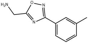 [3-(3-甲基苯基)-1,2,4-恶二唑-5-基]甲胺盐酸盐, 890324-13-7, 结构式