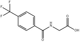 N-[4-(Trifluoromethyl)benzoyl]glycine Structure