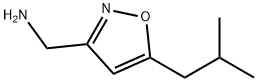 1-(5-イソブチル-3-イソオキサゾリル)メタンアミン 化学構造式