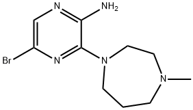 5-Bromo-3-(hexahydro-4-methyl-1H-1,4-diazepin-1-yl)-2-pyrazinamine Structure