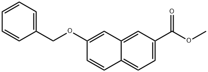 methyl 7-(benzyloxy)-2-naphthoate 化学構造式