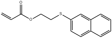 2-丙烯酸 2-(2-萘硫基)乙酯, 897049-32-0, 结构式
