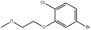 4-Bromo-1-chloro-2-(2-methoxyethoxy)benzene Struktur