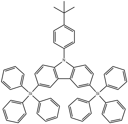 9- (4-трет-бутилфенил) -3,6-бис (трифенилсилил) -9H-карбазол