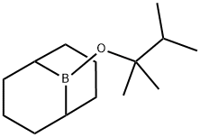 9-(1,1,2-三甲基丙氧基)-9-硼双环[3.3.1]壬烷,89999-87-1,结构式