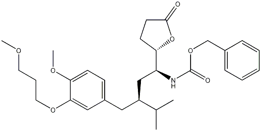 900811-45-2 [(1S,3S)-3-[[4-甲氧基-3-(3-甲氧基丙氧基)苯基]甲基]-4-甲基-1-[(2S)-四氢-5-氧代-2-呋喃戊氨基甲酸苄酯