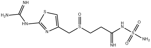 3-[2-(Diaminomethyleneamino)-1,3-thiazol-4-ylmethylsulphinyl]-N-sulphamoylpropanamidine