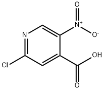 2-Chloro-5-nitro isonicotinic acid Struktur