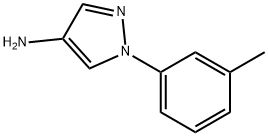 4-氨基-1-(3-甲基苯基)吡唑 结构式