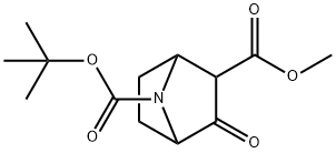 7-Azabicyclo[2.2.1]heptane-2,7-dicarboxylic acid, 3-oxo-, 7-(1,1-dimethylethyl) 2-methyl ester Structure