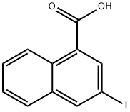 3-Iodonaphthalene-1-carboxylic acid, 91059-40-4, 结构式
