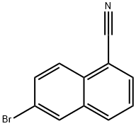 6-Bromonaphthalene-1-carbonitrile Struktur