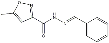 5-Methyl-3-isoxazolecarboxylic Acid Benzylidenehydrazide 结构式