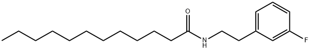 N-(3-Fluorophenethyl)-dodecanamide Struktur