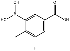 3-Borono-5-fluoro-4-methylbenzoic acid