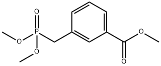 methyl 3-((dimethoxyphosphoryl)methyl)benzoate Struktur