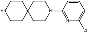 3-(3-chloropyridin-2-yl)-3,9-diazaspiro[5.5]undecane Struktur