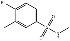 N-甲基4-溴-3-甲基苯磺酰胺, 923148-87-2, 结构式