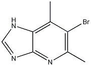 6-Bromo-5,7-dimethylimidazo[4,5-b]pyridine 化学構造式